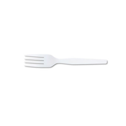 Dixie Plastic Cutlery  Heavy Mediumweight Fork  100 Box (DXEFM207)