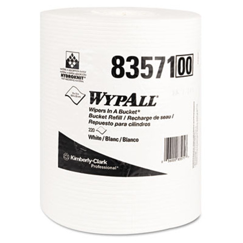 WypAll X70 Wipers in a Bucket Refills  No Bucket  10 x 13  220 Rolls  3 Rolls Carton (KCC 83571)