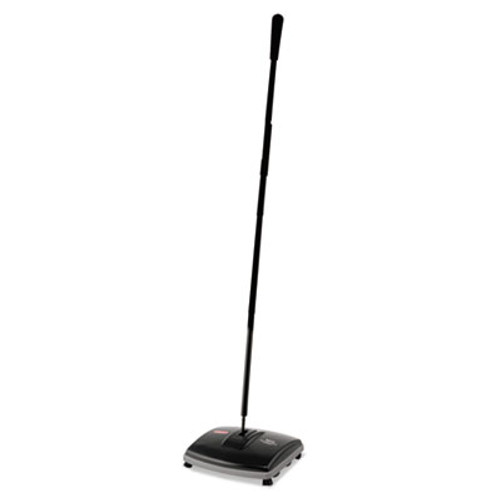 Rubbermaid Commercial Floor   Carpet Sweeper  Plastic Bristles  44  Handle  Black Gray (RCP 4212-88 BLA)