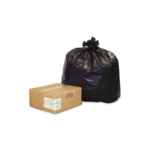 Earthsense Commercial Linear Low Density Recycled Can Liners  56 gal  2 mil  43  x 47   Black  100 Carton (WEB RNW4320)