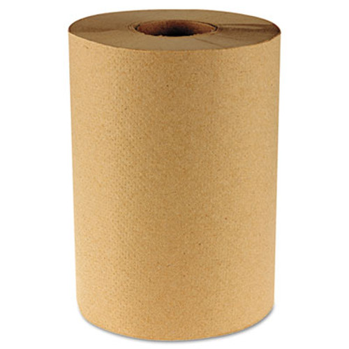 Boardwalk Hardwound Paper Towels  8  x 350ft  1-Ply Natural  12 Rolls Carton (BWK 6252)