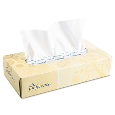 Georgia Pacific Professional Facial Tissue  2-Ply  White  Flat Box  100 Sheets Box  30 Boxes Carton (GPC 481)