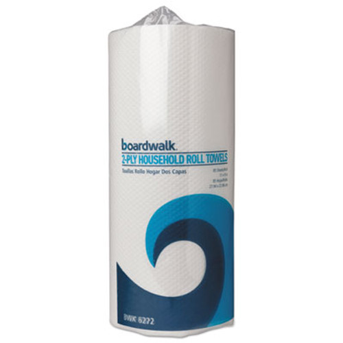 Boardwalk Household Perforated Paper Towel Rolls  2-Ply  11 x 9  White  85 Sheets Roll  30 Rolls Carton (BWK 6272)