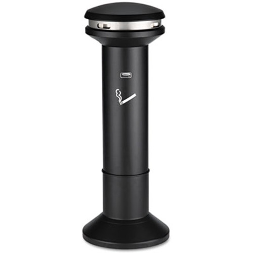 Rubbermaid Commercial Infinity Ultra-High Capacity Smoking Receptacle  6 7 gal  41 5  High  Black (RCP 9W34 BLA)