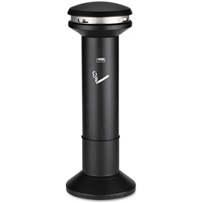 Rubbermaid Commercial Infinity Ultra-High Capacity Smoking Receptacle  6 7 gal  41 5  High  Black (RCP 9W34 BLA)