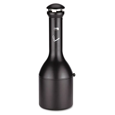 Rubbermaid Commercial Infinity Traditional Smoking Receptacle  4 1 gal  39  High  Black (RCP 9W33 BLA)