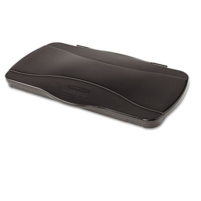 Rubbermaid Commercial Hinged Lid for Vented Slim Jim  20 38w x 11 38d x 2 75h  Black (RCP 2674 BLA)