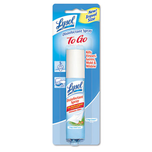 LYSOL Brand Disinfectant Spray To Go  Crisp Linen  1oz Aerosol (REC 79132)