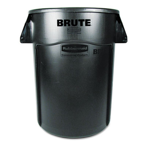 Rubbermaid Commercial Brute Vented Trash Receptacle  Round  44 gal  Black (RCP 2643-60 BLA)