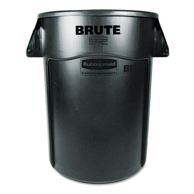 Rubbermaid Commercial Brute Vented Trash Receptacle  Round  44 gal  Black (RCP 2643-60 BLA)