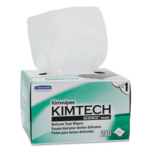 Kimtech Kimwipes Delicate Task Wipers  1-Ply  4 2 5 x 8 2 5  280 Box  30 Boxes Carton (KCC 34120)