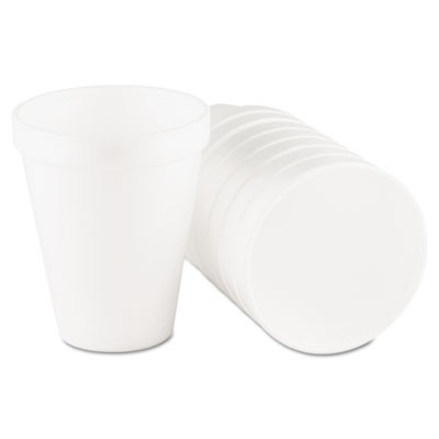Dart Foam Drink Cups  10oz  White  25 Bag  40 Bags Carton (DCC 10J10)