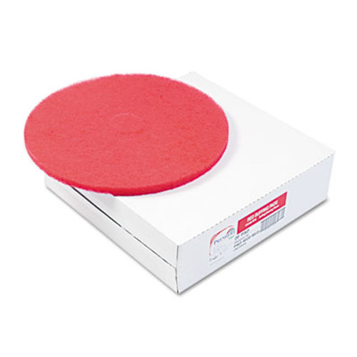 Boardwalk Buffing Floor Pads  12  Diameter  Red  5 Carton (PAD 4012 RED)