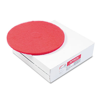 Boardwalk Buffing Floor Pads  12  Diameter  Red  5 Carton (PAD 4012 RED)