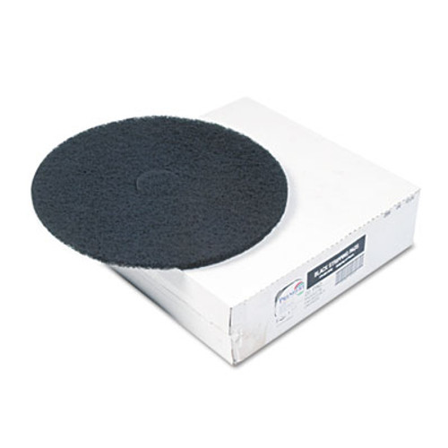 Boardwalk Stripping Floor Pads  12  Diameter  Black  5 Carton (PAD 4012 BLA)