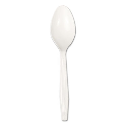 Boardwalk Heavyweight Polystyrene Cutlery  Teaspoon  White  1000 Carton (BWK SPOONHW)