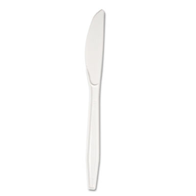 Boardwalk Heavyweight Polystyrene Cutlery  Knife  White  1000 Carton (BWK KNIFEHW)