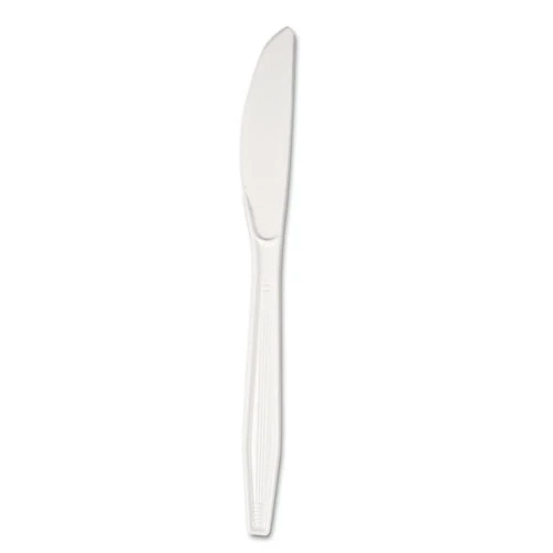 Boardwalk Heavyweight Polystyrene Cutlery  Knife  White  1000 Carton (BWK KNIFEHW)