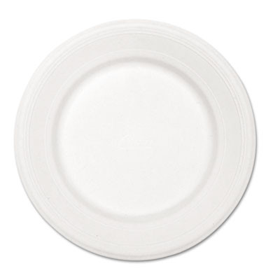 Chinet Paper Dinnerware  Plate  10 1 2  dia  White  500 Carton (HUH VENTURE)