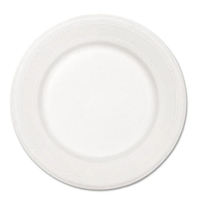 Chinet Paper Dinnerware  Plate  10 1 2  dia  White  500 Carton (HUH VENTURE)
