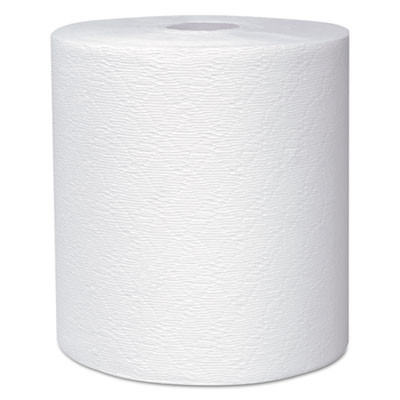 Scott Essential Plus Hard Roll Towels 8  x 600 ft  1 3 4  Core dia  White  6 Rolls CT (KCC 50606)