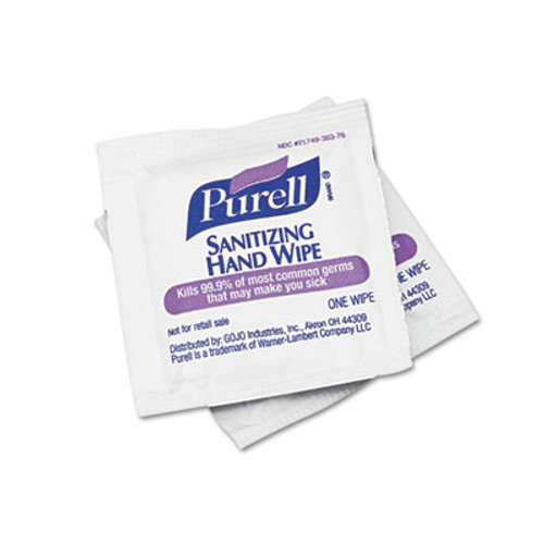 PURELL Sanitizing Hand Wipes  5 x 7  100 Box (GOJ902210BX)