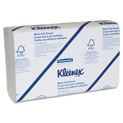 Kleenex Multi-Fold Paper Towels  Convenience  9 1 5x9 2 5  White  150 Pk  8 Packs Carton (KCC 02046)