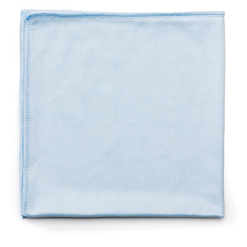 Rubbermaid Commercial Executive Series Hygen Cleaning Cloths  Glass Microfiber  16 x 16  Blue  12 Ct (RCP Q630 BLU)