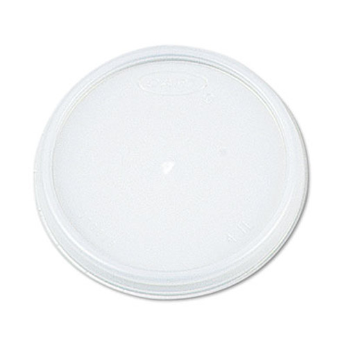 Dart Plastic Lids for Foam Cups  Bowls and Containers  Vented  Fits 6-14 oz  White  1 000 Carton (DCC 12JL)