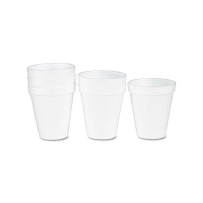 Dart Foam Drink Cups  6oz  White  25 Bag  40 Bags Carton (DCC 6J6)