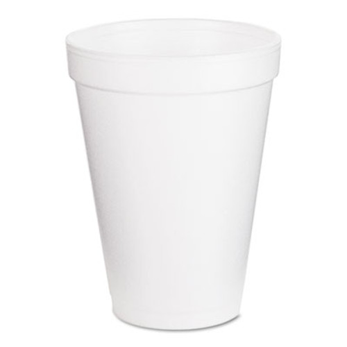 Dart Foam Drink Cups  12oz  White  25 Bag  40 Bags Carton (DCC 12J12)