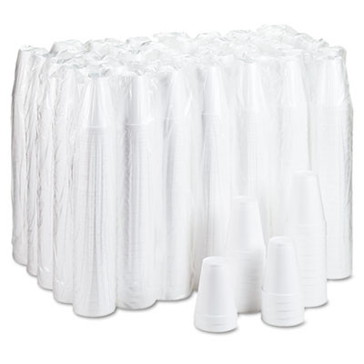 Dart Foam Drink Cups  12oz  White  25 Bag  40 Bags Carton (DCC 12J12)