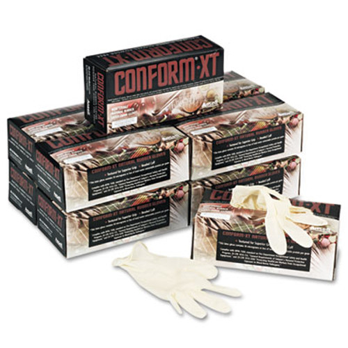 Conform XT Premium Latex Disposable Gloves  Powder-Free  Medium  100 Box (ANS69318M)