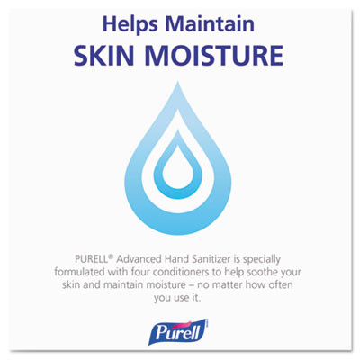 PURELL Advanced Hand Sanitizer Refreshing Gel  Clean Scent  20 oz Pump Bottle  12 Carton (GOJ 3023-12)