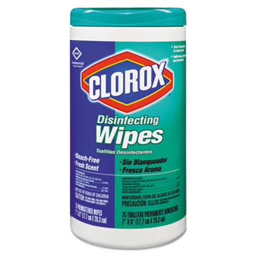 Clorox Disinfecting Wipes  7 x 8  Fresh Scent  75 Canister  6 Carton (CLO 15949)