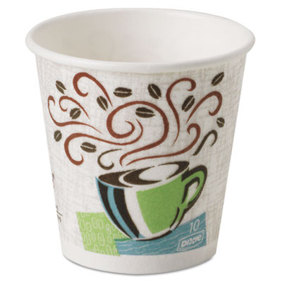 Dixie Hot Cups  Paper  10oz  Coffee Dreams Design  500 Carton (DIX 5310DX)