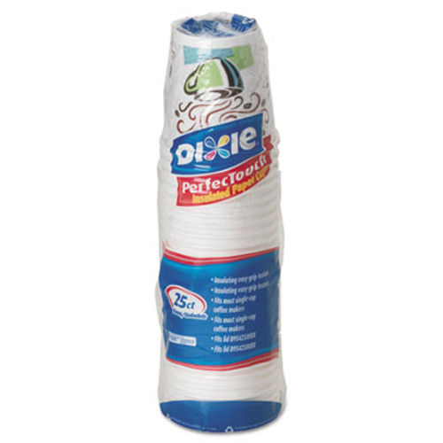 Dixie Hot Cups  Paper  10oz  Coffee Dreams Design  500 Carton (DIX 5310DX)