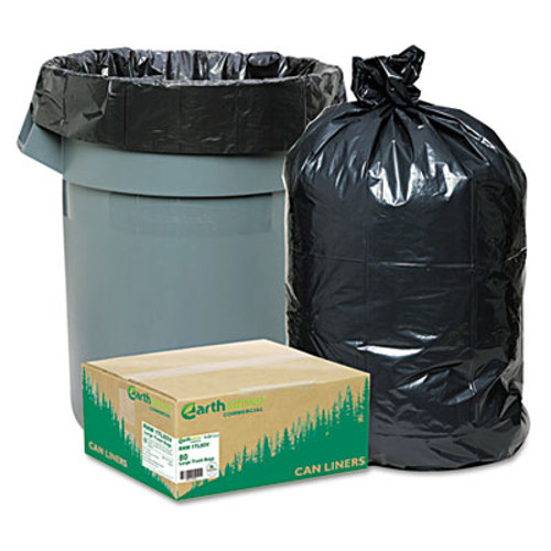 Earthsense Commercial Linear Low Density Large Trash and Yard Bags  33 gal  0 9 mil  32 5  x 40   Black  80 Carton (WEB RNW1TL80)
