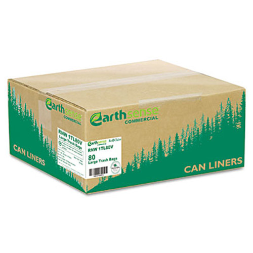 33 gal. 0.9 mil, 32.5 in. x 40 in. Black Linear Low Density Large Trash and Yard Bags (80/Carton)