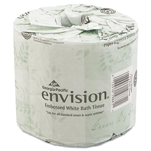 Georgia Pacific Professional Bathroom Tissue  Septic Safe  2-Ply  White  550 Sheets Roll  80 Rolls Carton (GPC 198-80/01)