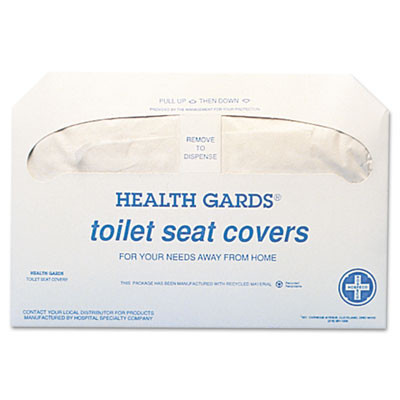 HOSPECO Health Gards Toilet Seat Covers  White  250 Covers Pack  20 Packs Carton (HOS HG-5000)