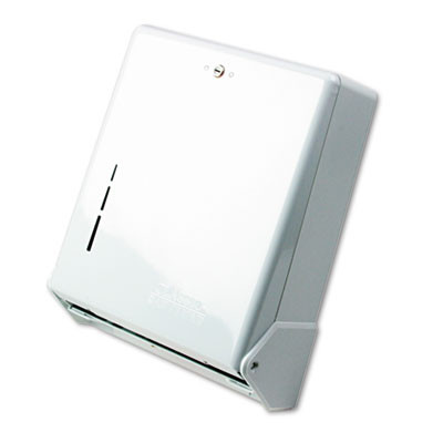 San Jamar True Fold C-Fold Multifold Paper Towel Dispenser  White  11 5 8 x 5 x 14 1 2 (SAN T1905WH)