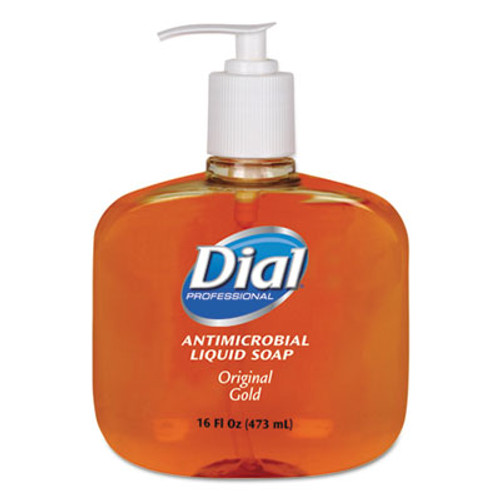 Dial Professional Gold Antimicrobial Hand Soap  Floral Fragrance  16 oz Pump Bottle  12 Carton (DIA 80790)