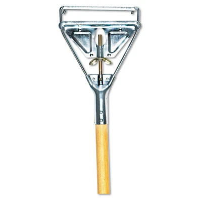 Boardwalk Quick Change Metal Head Mop Handle for No  20   Up Heads  54in Wood Handle (UNS 605)