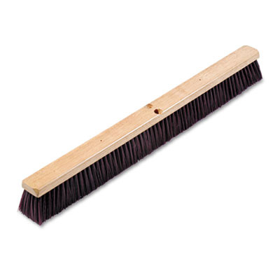 Boardwalk Floor Brush Head  3 1 4  Maroon Stiff Polypropylene  36  (BWK 20336)