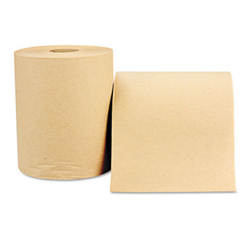 Windsoft Hardwound Roll Towels  8 x 800 ft  Natural  12 Rolls Carton (WIN 1280)