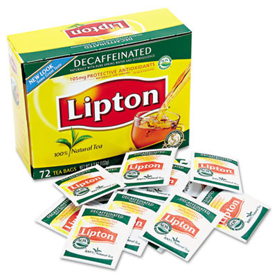 Lipton Tea Bags  Decaffeinated  72 Box (LIP 290)
