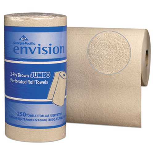 Georgia Pacific Professional Pacific Blue Basic Perforated Paper Towel  11 x 8 4 5  Brown  250 Roll  12 RL CT (GPC 282-90)