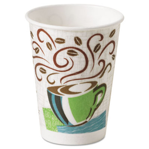 Dixie Hot Cups  Paper  8oz  Coffee Dreams Design  500 Carton (DIX 5338DX)