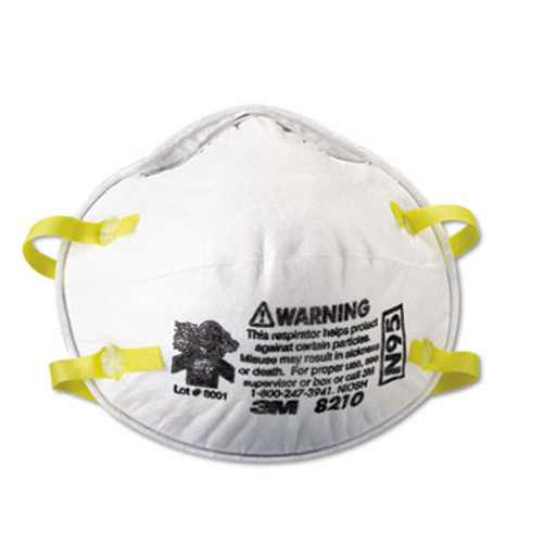 3M Lightweight Particulate Respirator 8210  N95  20 Box (MCO 46457)